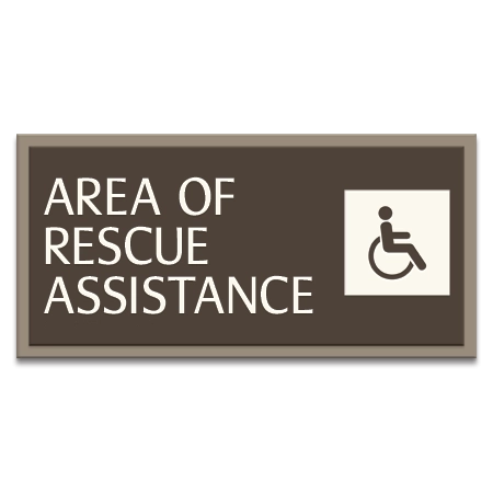 Area of Rescue Assistance Sign - ISA Symbol