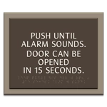 Delayed Egress Push/Pull Sign - CA Code