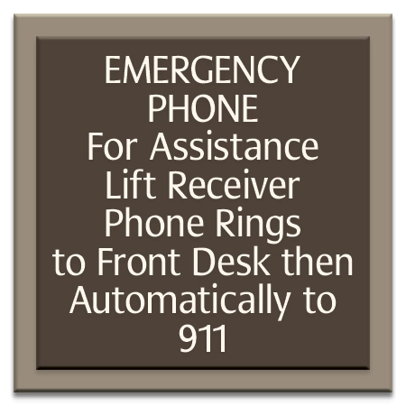"Emergency Phone For Assistance..." Sign