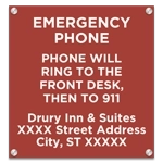 Emergency Telephone Sign