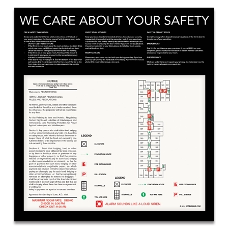 Evacuation Plan Holder