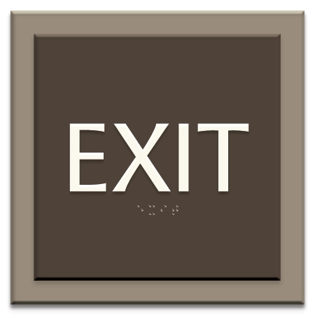 "Exit" Egress Sign - CA Compliant