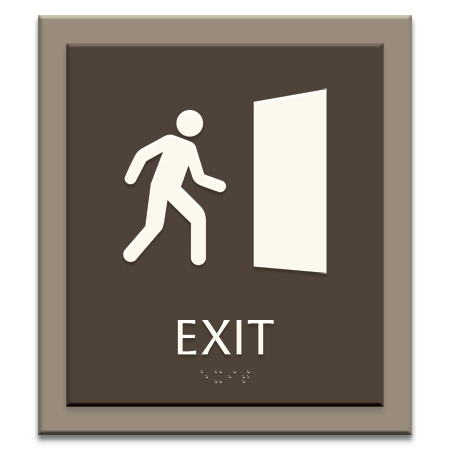 Exit Sign w/ Symbol