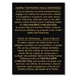 Florida Code - Human Trafficking Notice - Acrylic Material