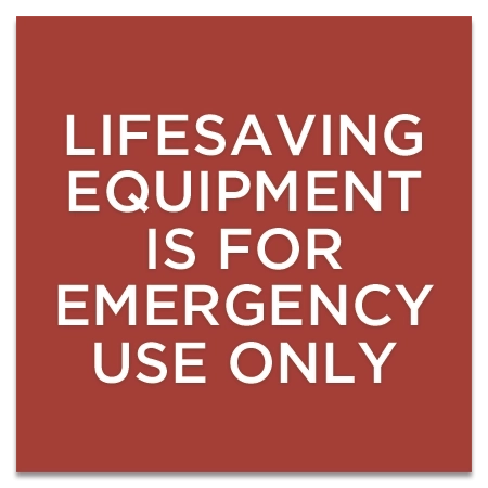Lifesaving Equipment Sign