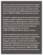 Louisiana Human Trafficking Notice - Acrylic Material