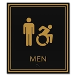 Men Sign w/Male & Dynamic ISA Symbols