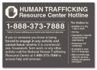 New York Human Trafficking Notice Sign