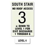 Photoluminescent Stairwell ID  6 Floors or More