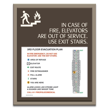 Standard Elevator Evacuation Plans - CA Compliant