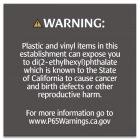 Warning Sign: Plastic and Vinyl -  Celtec Material