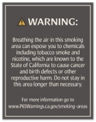 Warning Sign: Smoking Area