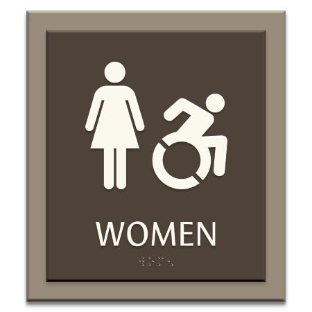 Women Sign w/Female & Dynamic ISA Symbols