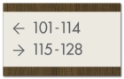 2-Line Directional Sign - Guest Rooms Only