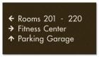 4-Line Directional Sign - Exterior