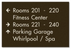 6-Line Directional Sign - Exterior