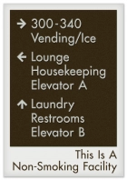 8-Line Directional Sign/Non-Smoking Facility