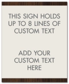 8-Line Informational Sign