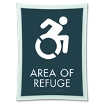 Area of Refuge Sign - Dynamic ISA Symbol