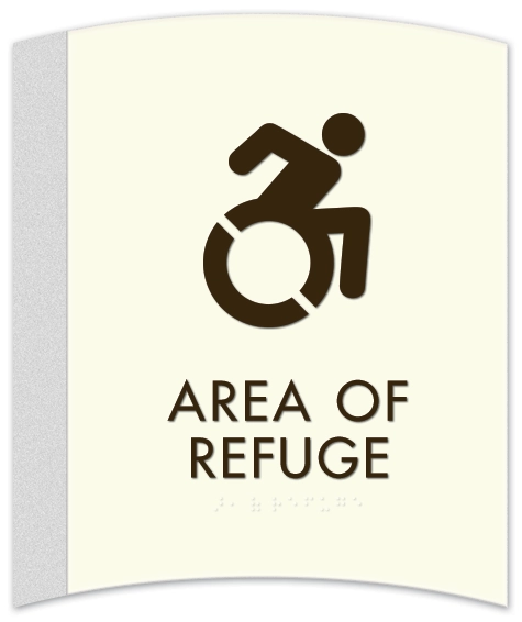 Area of Refuge Sign - Dynamic ISA Symbol