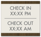 Check-In/Check Out w/ Times