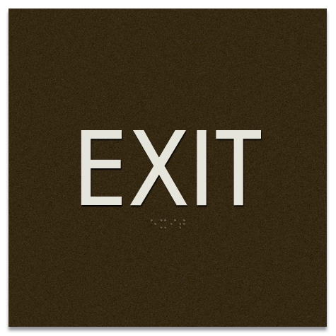 "Exit" Egress Sign - CA Compliant - Exterior