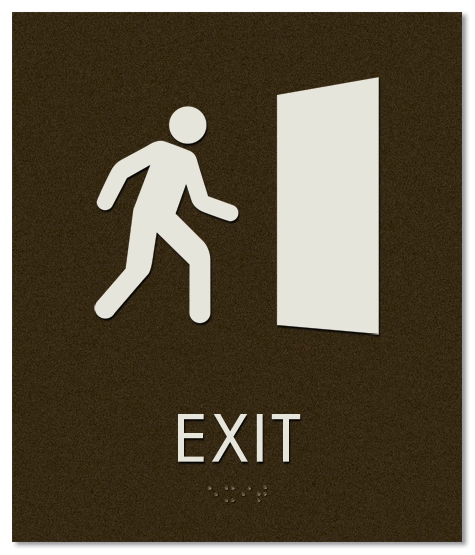 Exit Sign w/ Symbol