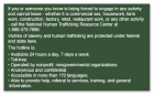 Human Trafficking Notice 3x5 Adhesive Maine New York