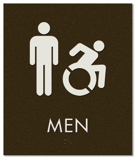 Men Sign w/Male & Dynamic ISA Symbols