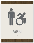 Men Sign w/Male & Dynamic ISA Symbols
