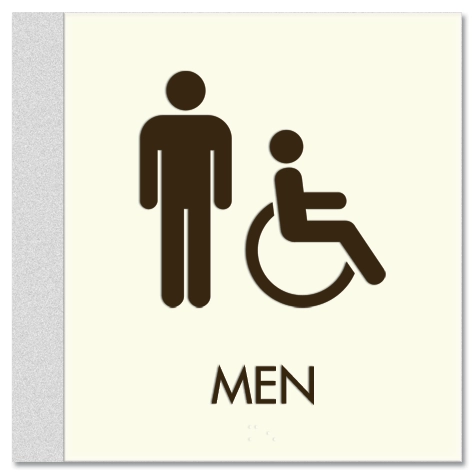 Men Sign w/Male & ISA Symbols