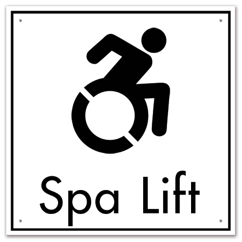 Spa Lift w/Dynamic ISA Symbol - Large