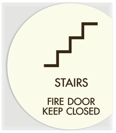Stairs Sign/Fire Door Keep Closed