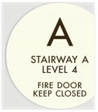 Stairway/Level Indicator Sign
