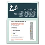 Standard Elevator Evacuation Plans - CA Compliant