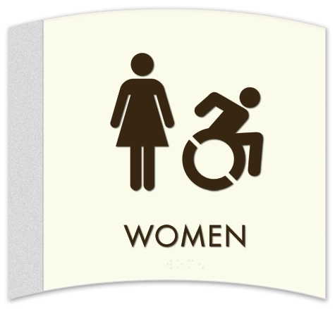 Women Sign w/Female & Dynamic ISA Symbols
