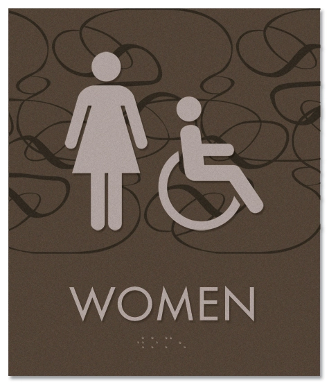 Women Sign w/Female & ISA Symbols