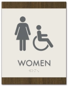 Women Sign w/Female & ISA Symbols