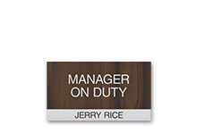 Manager on Duty Signs