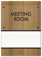 2-Line Meeting Room Sign w/Window
