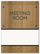 2-Line Meeting Room Sign w/Window