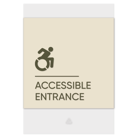 Accessible Entrance Sign w/Dynamic ISA