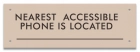 Accessible Phone Location Sign