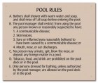Alaska Pool Hygiene Rules Sign