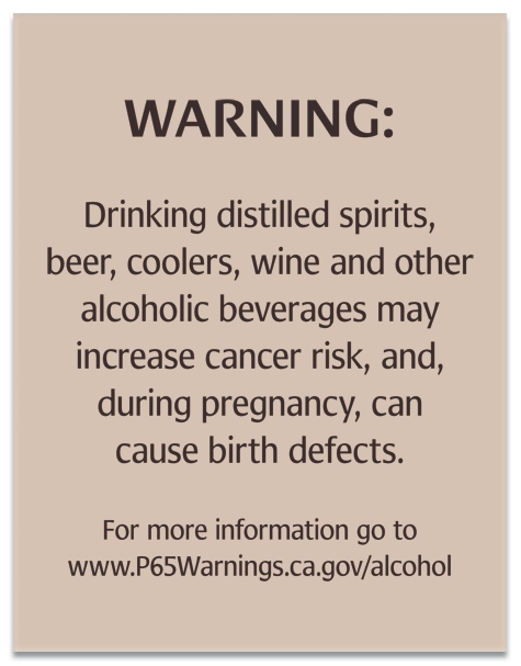 Alcohol Warning Sign: Pregnancy and Birth Defects
