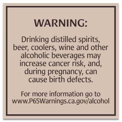 Alcohol Warning Sign: Pregnancy and Birth Defects