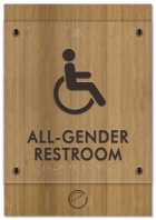 All-Gender Restroom Sign w/ ISA Symbol