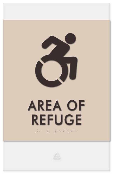 Area of Refuge Sign - Dynamic ISA Symbol