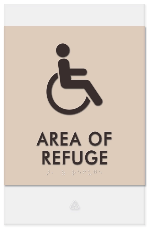Area of Refuge Sign - ISA Symbol