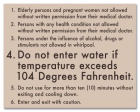 Atlanta, Georgia Spa Rules Sign